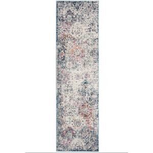 SAFAVIEH Madison Collection MAD611N Teal Blue‎ / Grey Rug